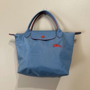 Longchamp le pliage Blue Medium Size Tote Bag Hand Bag